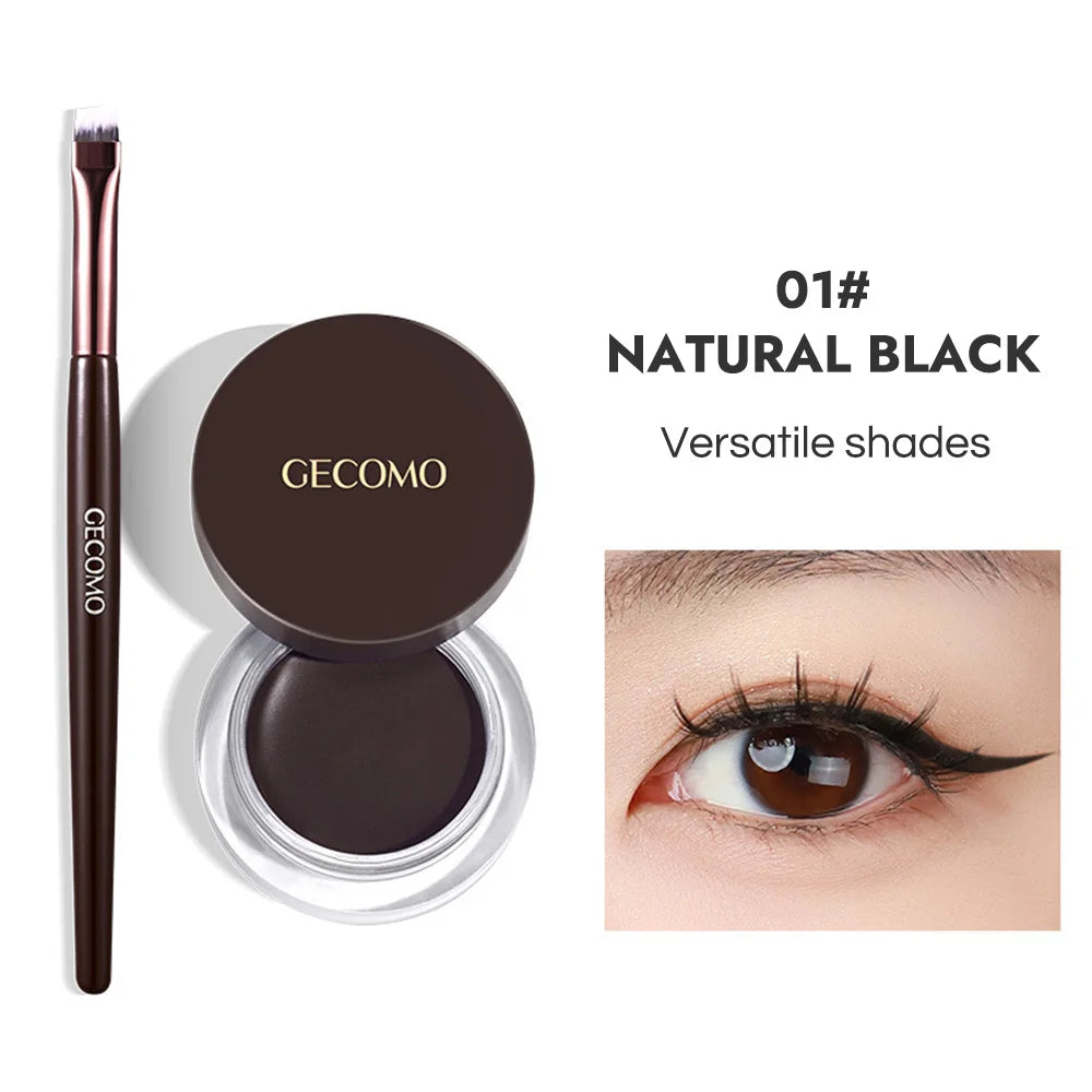 GECOMO Long Wear Matte Eyeliner Gel Cream Quick Drying Waterproof Qme 203030-1