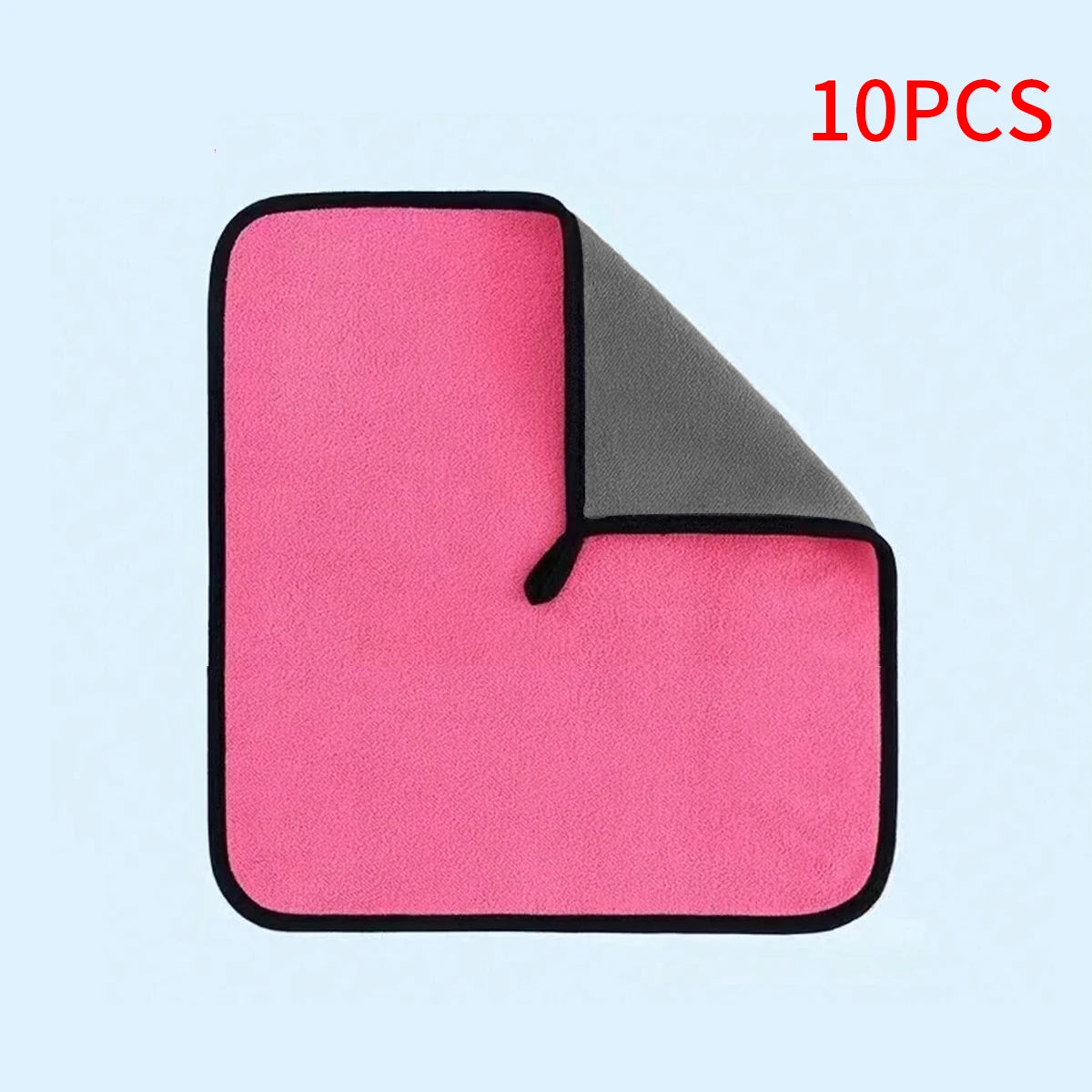 5 30X30cm High-density Coral Fleece Car Wash Towel Thickened Qme 10 pink towels
