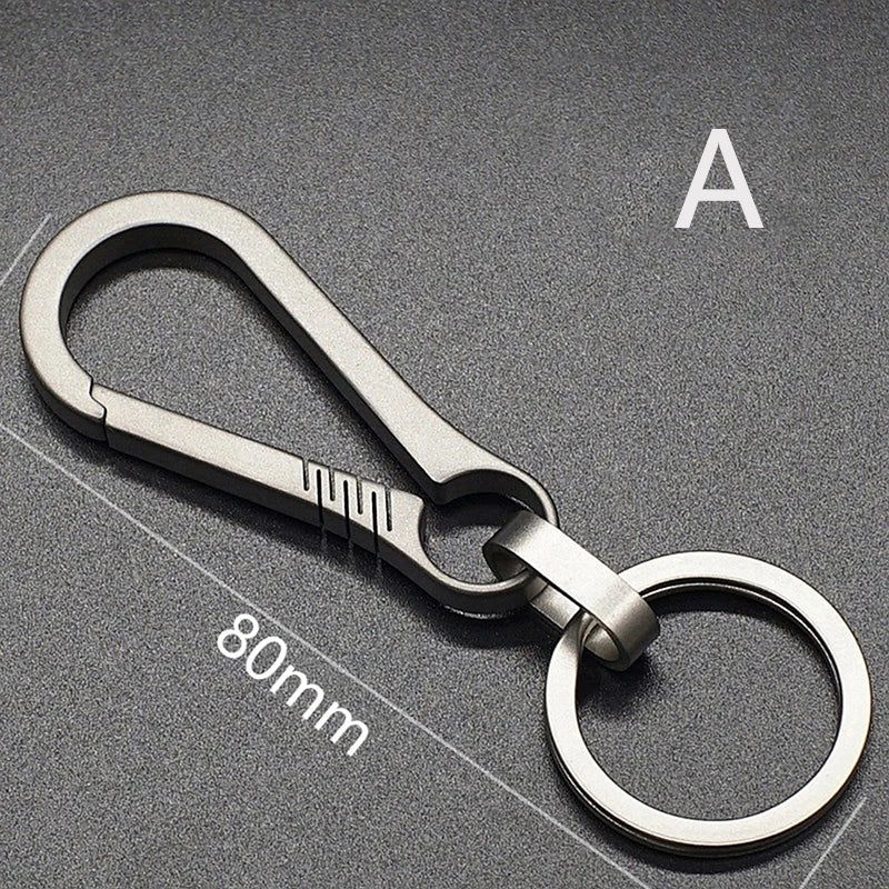 Titanium Buckles Alloy Keychain Tiranium Buckle Key Ring Car Qme A