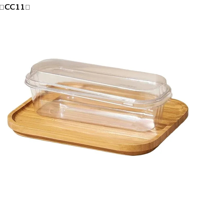 Clear Rectangle Dessert Container Cake Loaf Deli Fruit Packaging Qme