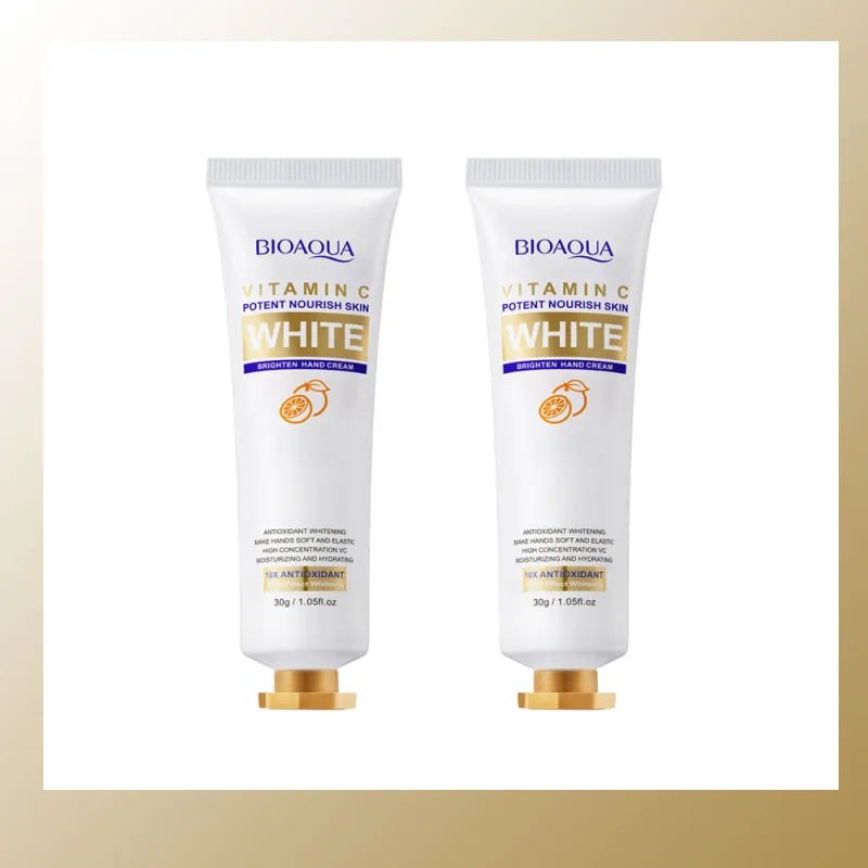 BIOAQUA Vitamin C Whitening Hand Cream Hands Moisturizing Anti Wrinkles Anti-Aging Hand Skin Care Products Qme 2pc