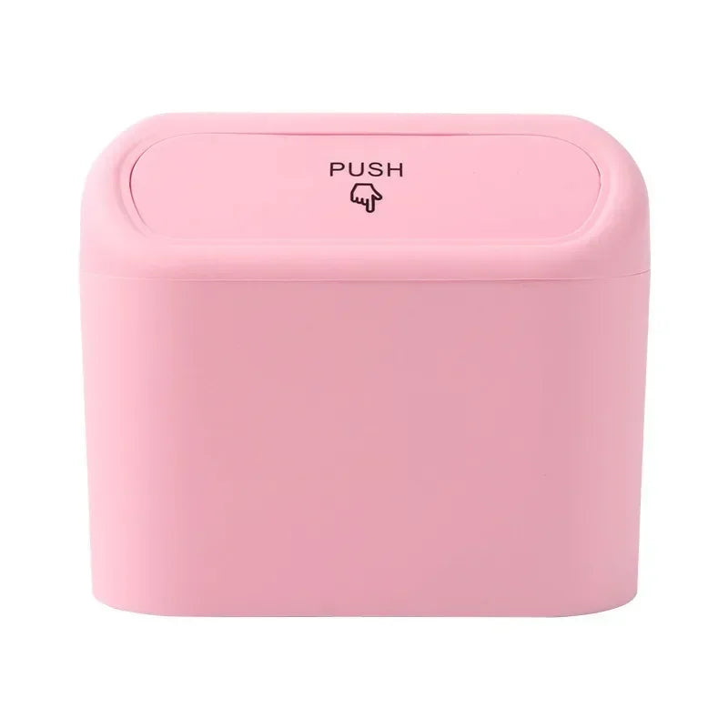 1PC Car Trash Can Seat Back Disposable Bag Mini Automobile With Cover Folding Storage Hanging Storage Box Multifunction Interior Qme