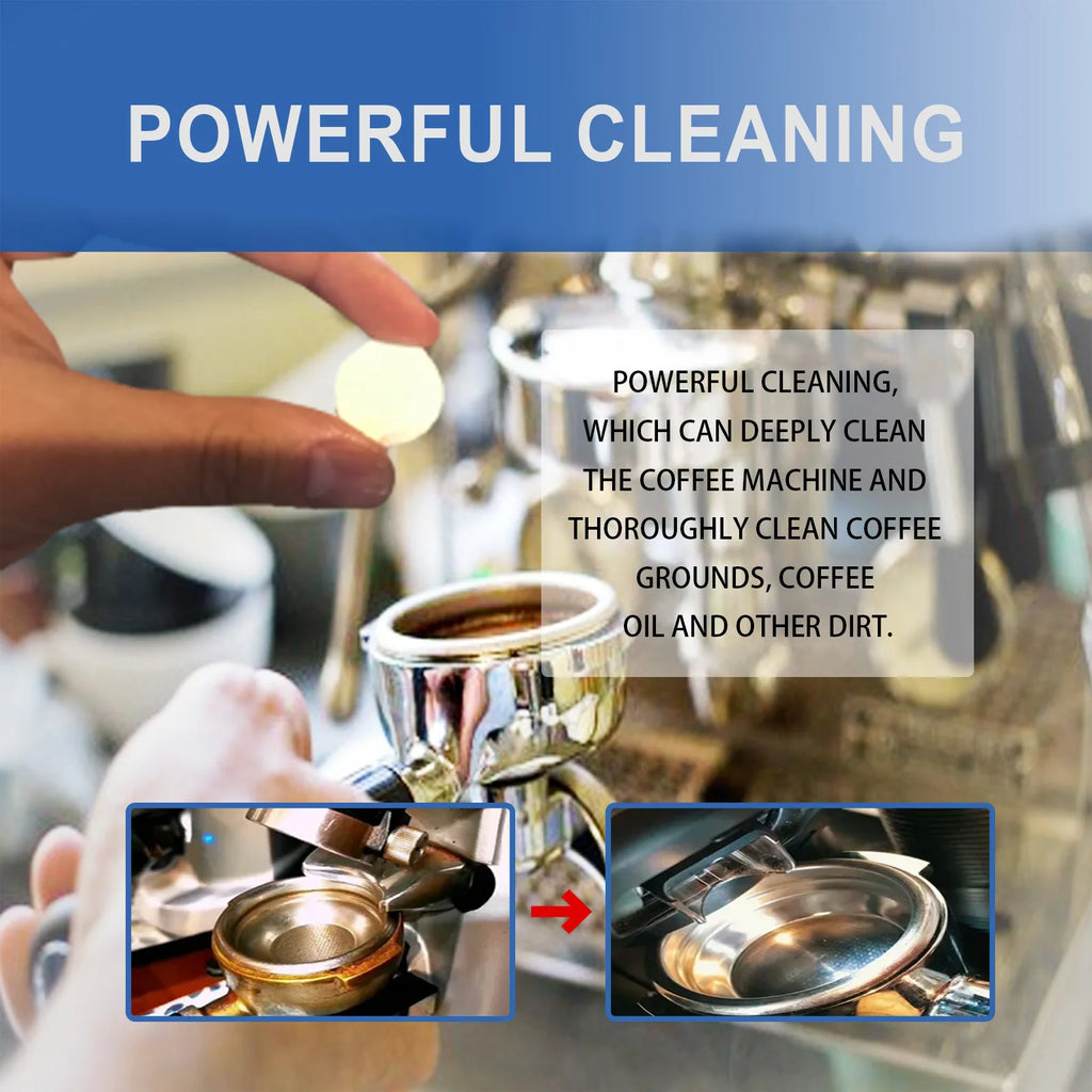 Coffee Machine Cleaning Tablets Effervescent Descaling Dirt Scale Removal Yellow Tea Dirt Stain Cleaner Tablet Descaling Agent Qme