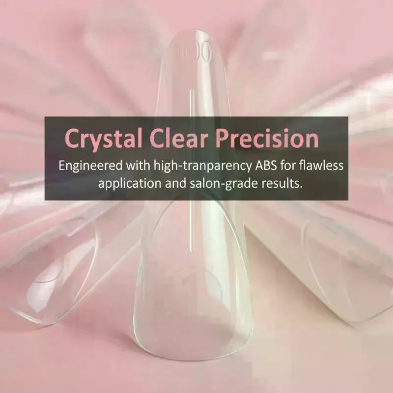 Square Almond Dual Nail Forms French Extension Mold Fast Reusable Qme