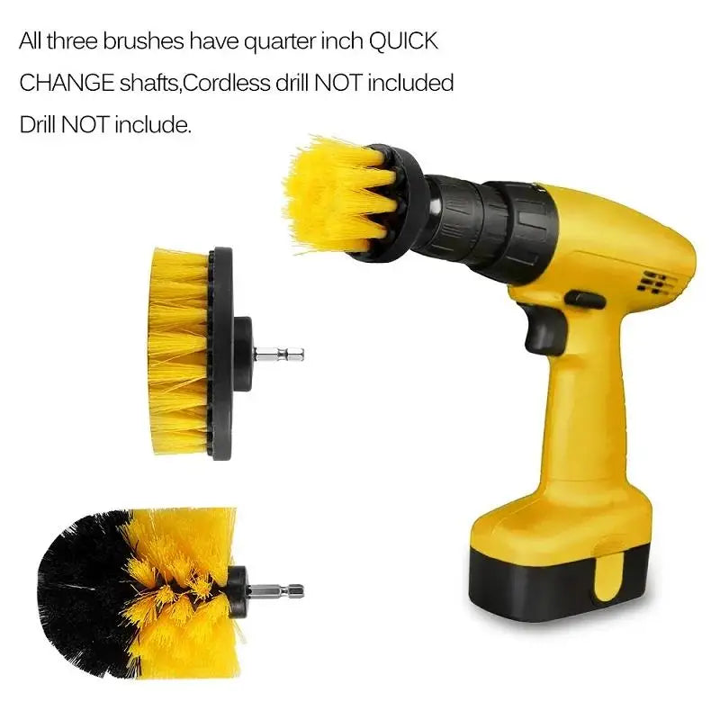Power Scrubber Brush Bathroom Drill Cleaning Cordless Attachment Scrub Qme