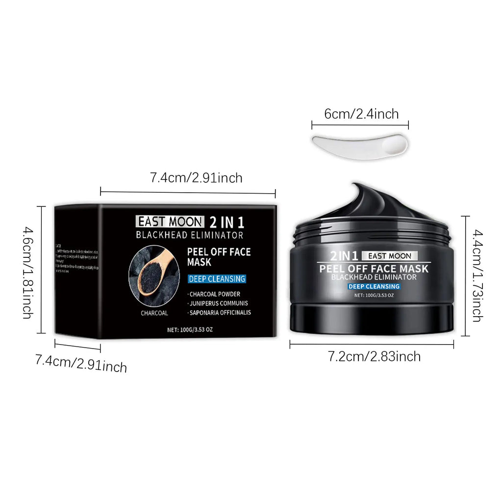 Bamboo Charcoal Blackhead Remover Mask Purifying Shrink Pore Deep Cleansing Oil Control Exfoliator Peel Mud Mask Skin Care Qme