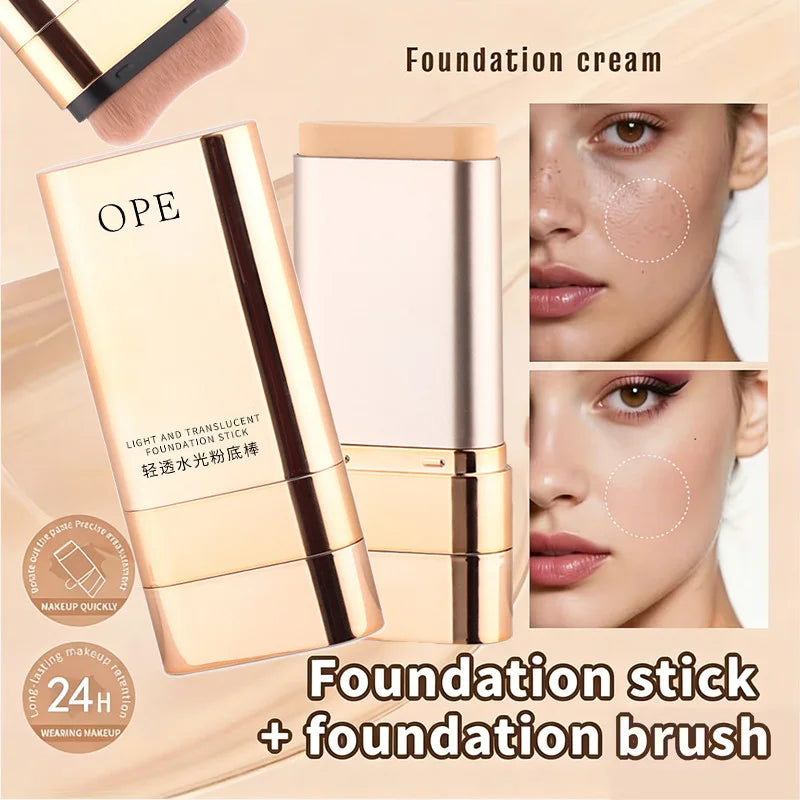Water-glass Finish Foundation Stick Moisturizing Non-caking Formula Qme