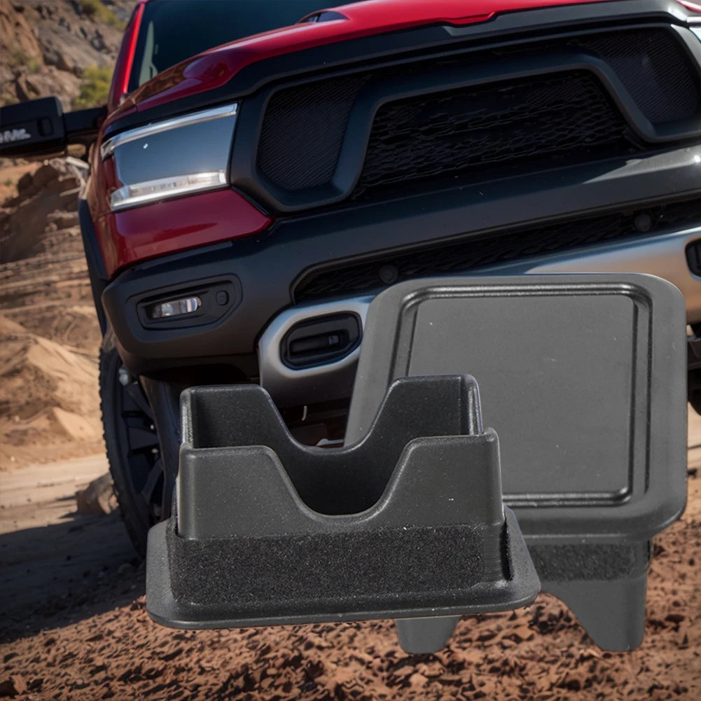2 Sets Car Trunk Rear Bed Rail Stake Pocket Covers Rear Tail Hole Plugs Caps Car Bed Rail Stake Pocket Covers for Ram 2019-2024 Qme