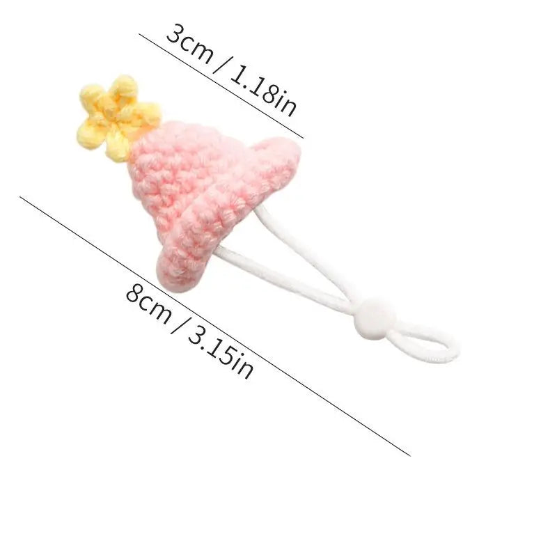 Cute Handmade Knitted Hat Pet Tiny Hamster Parrot Chipmunkguinea Pig Qme A5