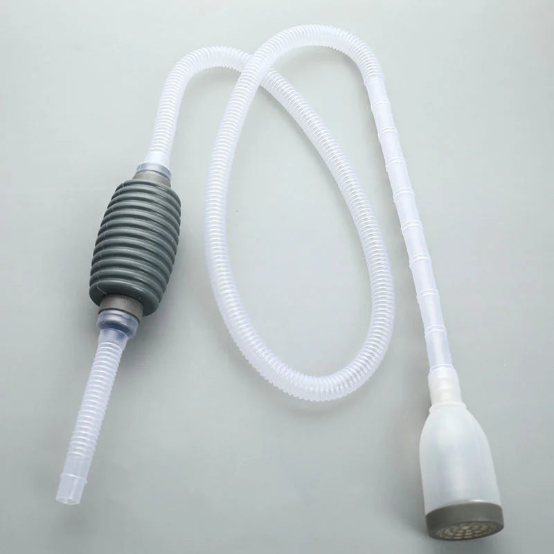 Aquarium Tank Vacuum Siphon Gravel Cleaner Pump Water Change Safe for Fish. Qme 1pc
