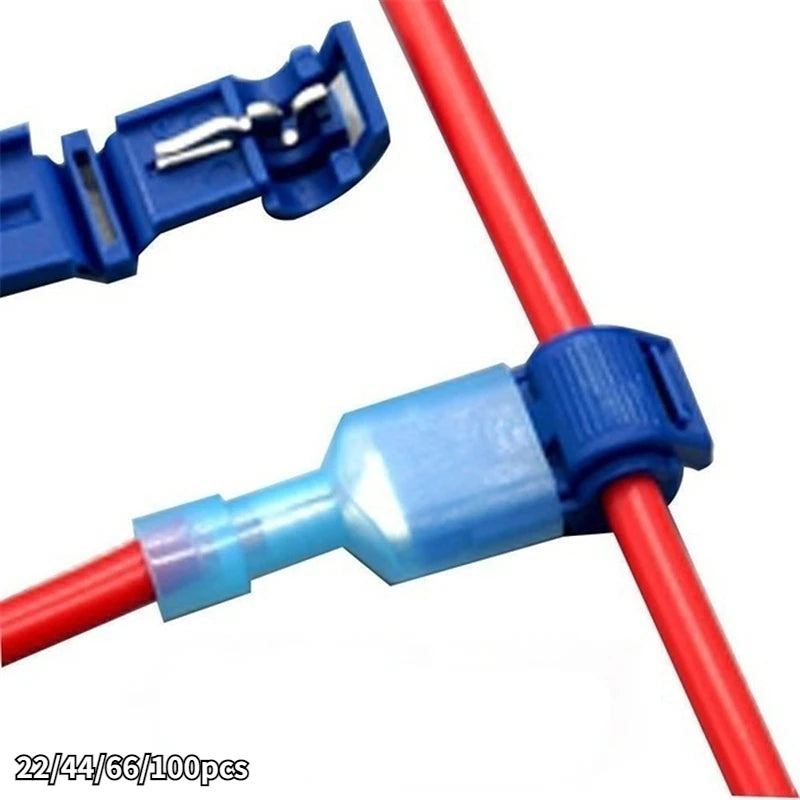 Quick Elect Connectorative Cable Connectors Snap Splice Lock Wire Terminal Crimp Wire Connector Electric Qme 100pcs