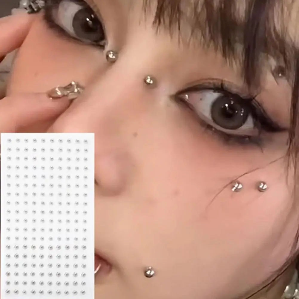 Steel Fake Nose Sticker Non Piercied Lip Nails Ear Stud For Women Men Pack Fake Eyebrow Lip Piercing Body Jewelry A1G6 Qme