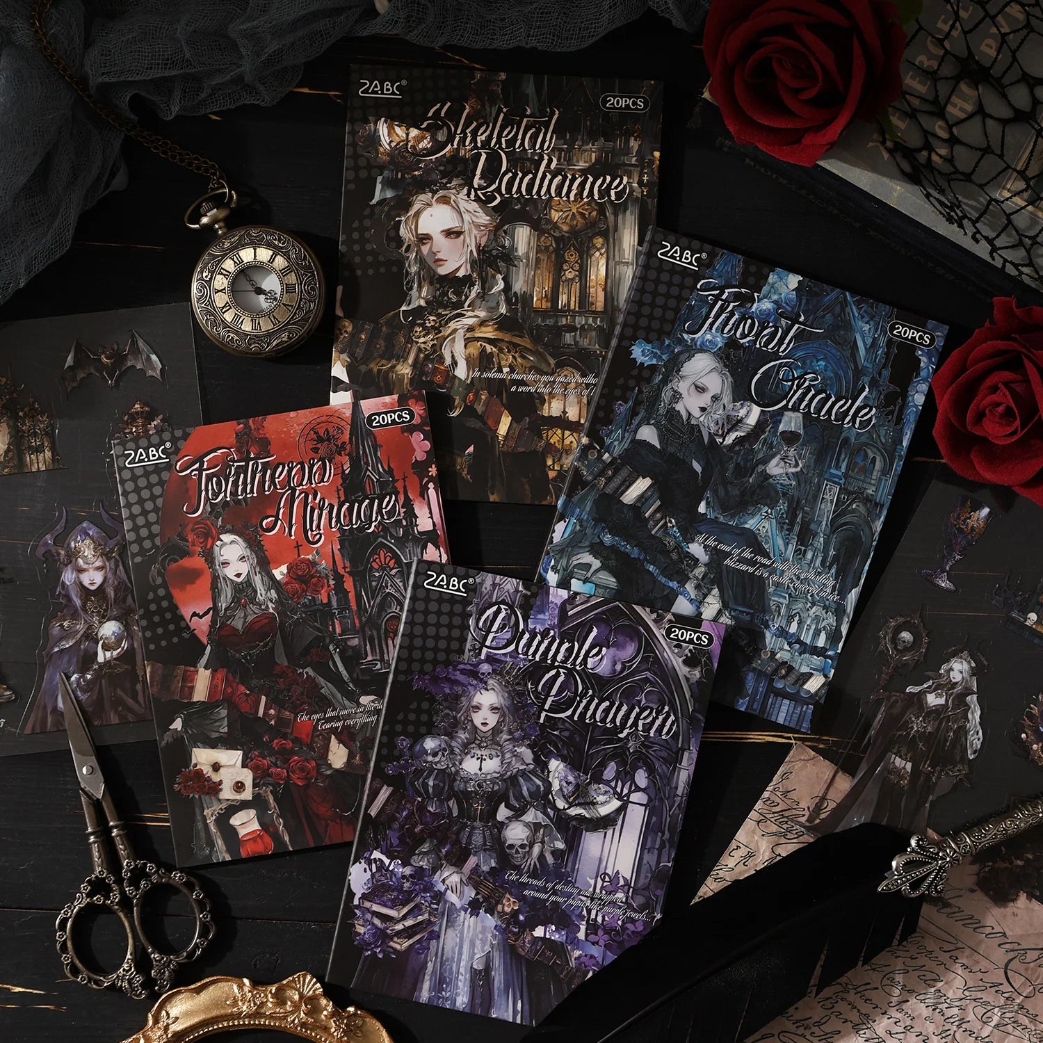 Gothic vampire 20/80 sheets Decorative Sticker Book Laptop Journal Photocard Stickers Kids Gift School Stationery Qme All