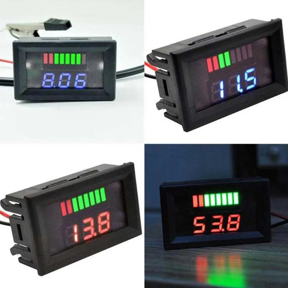 1 Pc Voltmeter 12-72V Car Marine Motorcycle Digital Voltmeter Voltage Meter Battery Gauge Voltmeter Tester Monitor Power Tool Qme