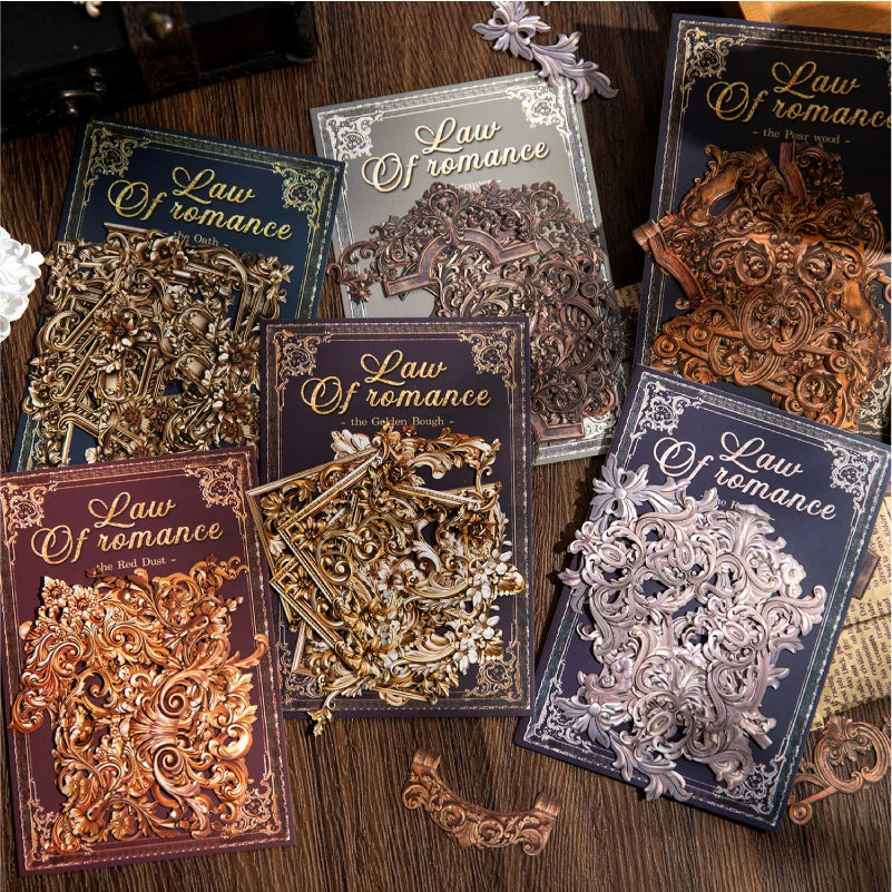 20 pcs/pack Hollow out border Stickers Handbook material paper Set for Decorative Diary Album Scrapbooking Supplies Stationery Qme