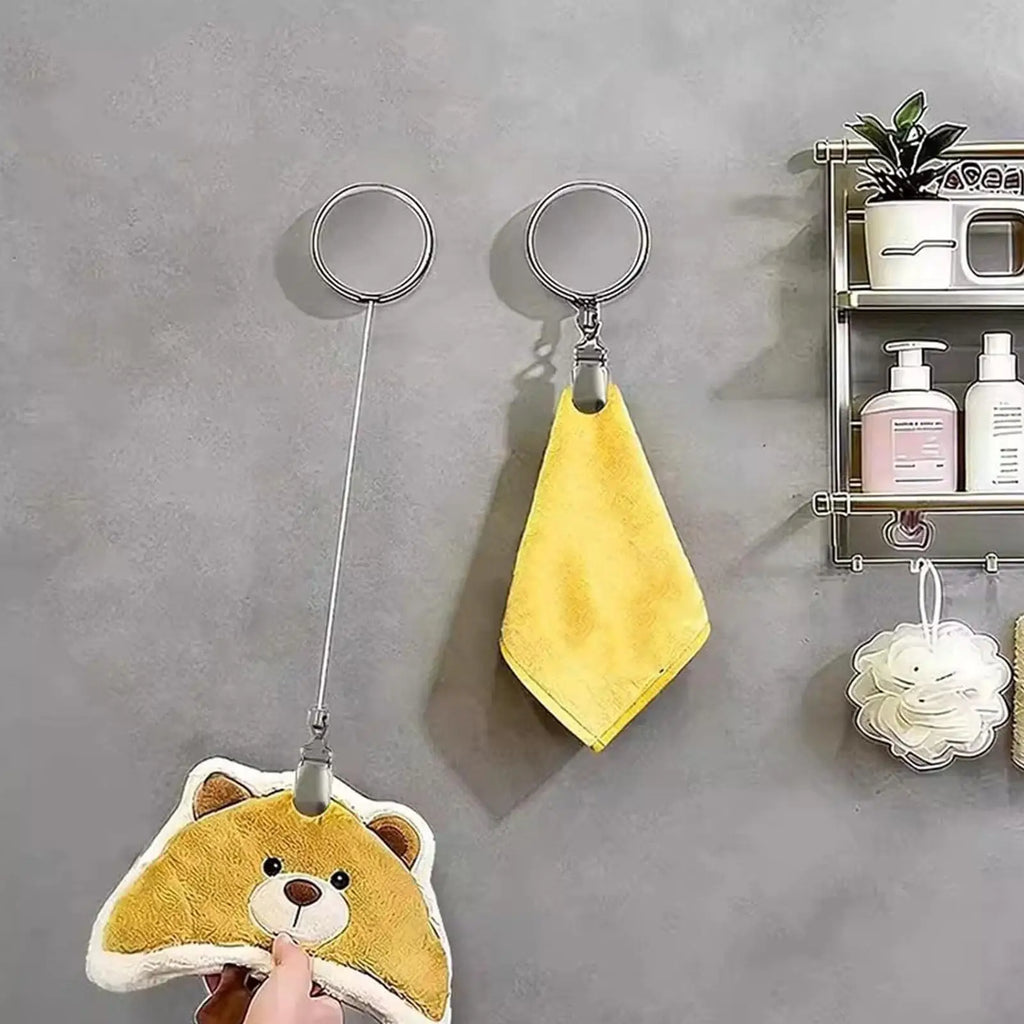 Towel Clips Kitchen Metal Self Adhesive Wall Mounted Clip Holder RV Qme
