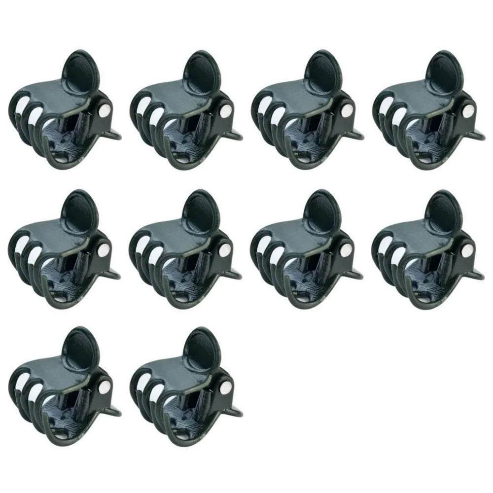 Dark Green 6-Claw Plant Clips 10-50Pcs Bundle Branch Climbing Stem Clasp Tied Orchid Flowers Support Clamps Plant Accessories Qme 10Pcs