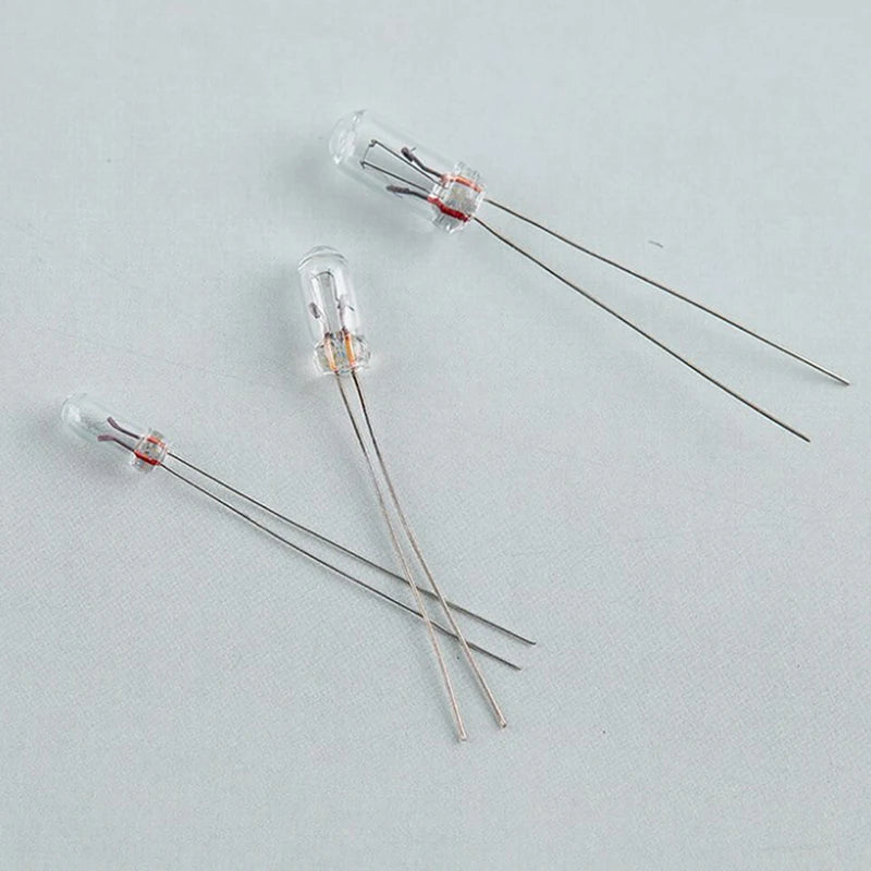 25PCS 5mm 4mm 3mm Clear 12V Mini Bulb of Wheat Rice Bulbs Switch Button Bulbs Indicator Bulb Tungsten Lamp Qme