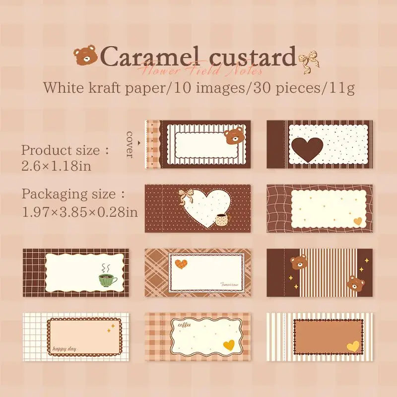 Vintage Border Note Stickers Tear Resistant DIY Decor Scrapbooking Qme A2