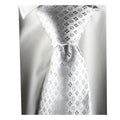 Wide Thin Silk Circle Grey Black Shirt Necktie Fabric Ties Vintage Qme GRAY