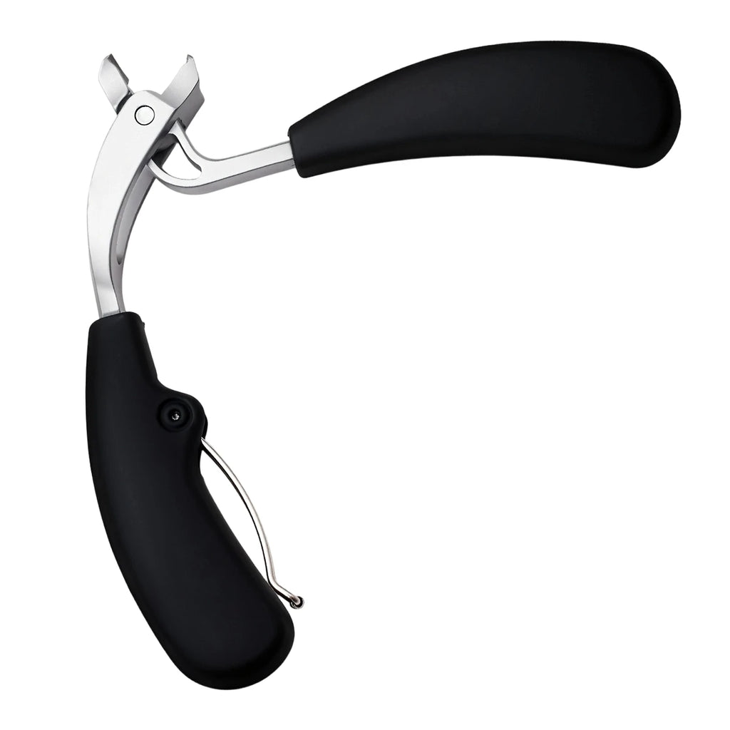 Heavy-Duty Professional Nail Clipper Splash Prevention Long Handle Elbow Design Sharp Blades Stainless Steel Elbow Nail Clippers Qme