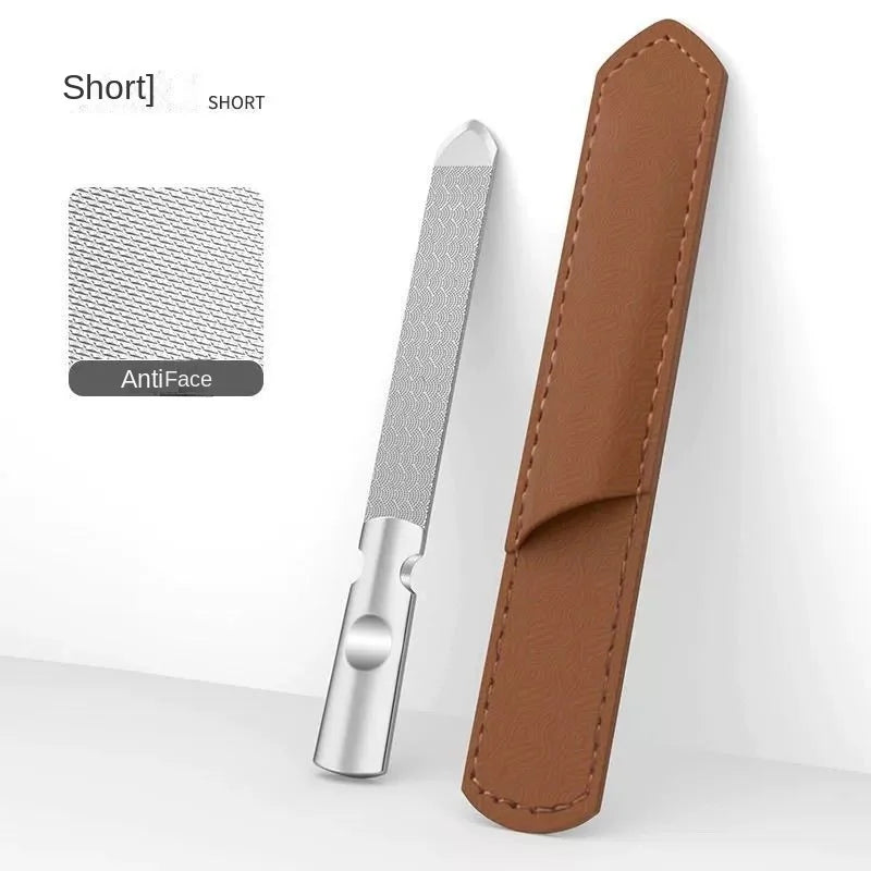 High-quality Double Sided Nail Files Stainless Steel Manicure Qme Short
