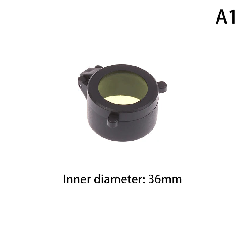 Rifle Scope Lens Cover Spring Up Quick Flip Openning Dustproof Qme A1