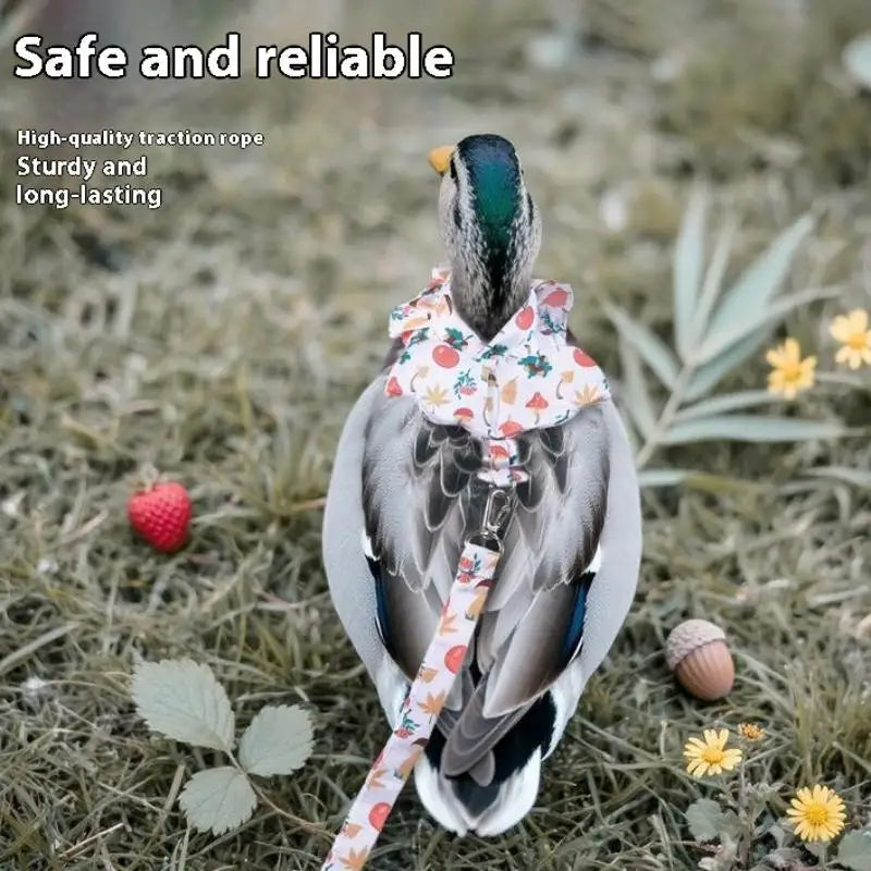 1 Fashion Chicken Duck Vest Diaper Hen Belt Pet Traction Rope Qme