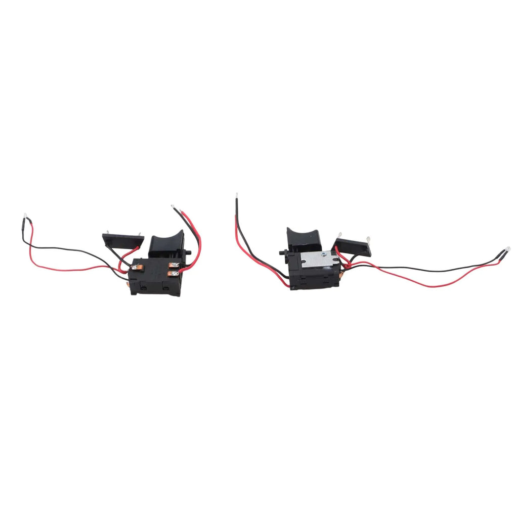 2 X Dustproof Speed Control Switch Plastic Metal 7.2V-24V Assembly Control Equipment For Electric Drill Part Replacement Qme