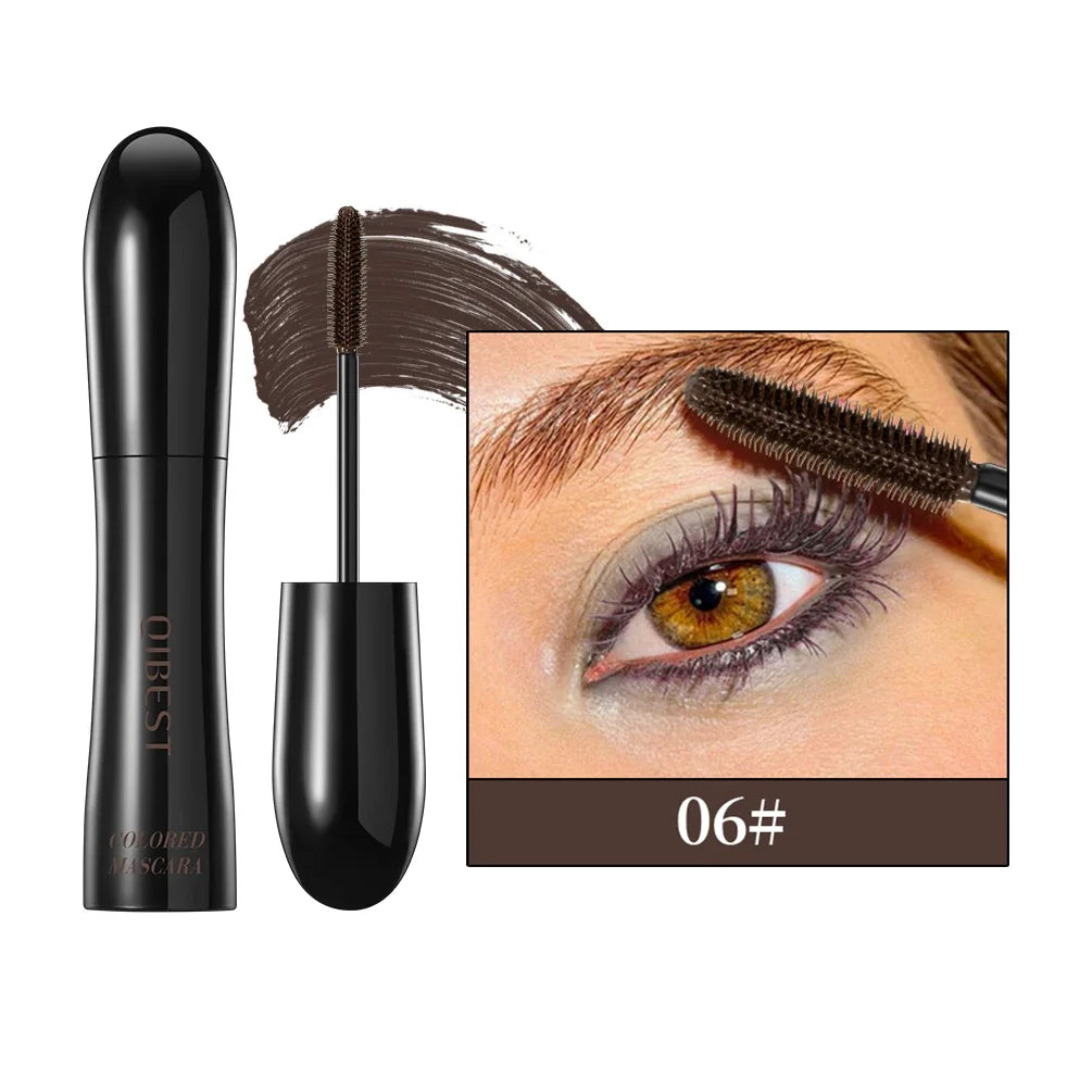 QIBEST Silk Mascara With Big Eyes,Strong And Lasting Black Mascara Extension,Waterproof and Non-caking,Prolonged Mascara Makeup Qme 06