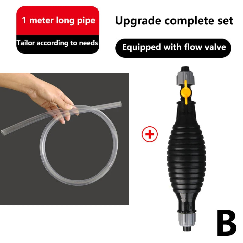 Petrol Transfer Pump Multipurpose Hand Efficient Car Tank Sucker Home Qme