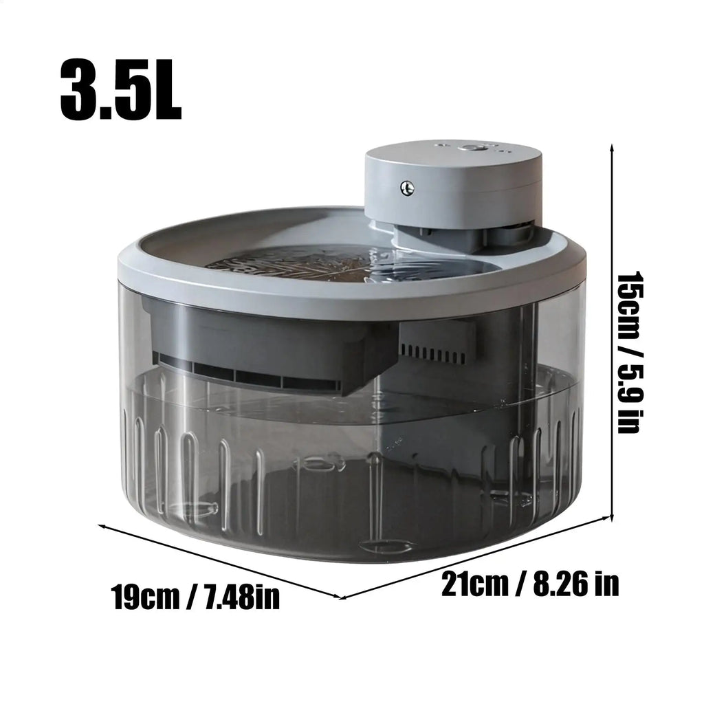 Cat Water Fountain Motion-activated Rechargeable 9 Filters Automatic Qme
