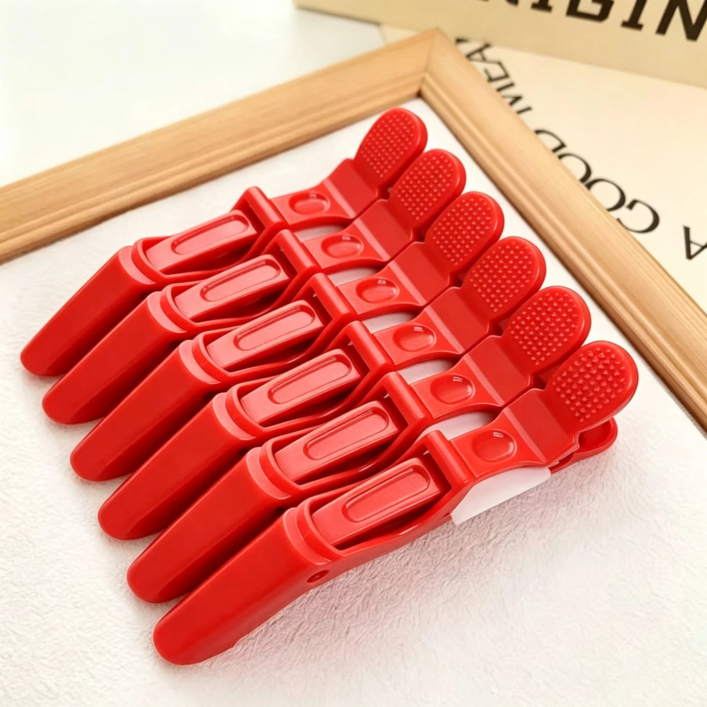 Alligator Hair Clip Hairdressing Clamps Plastic Claw Hairpins Barber Qme
