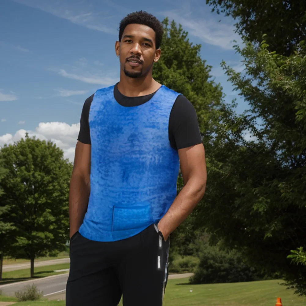 Summer Cooling Vest Comfortable Cold Vest Lightweight Ice Clothes Adjustable for Cycling Running Outdoor Sports for Hot Weather Qme