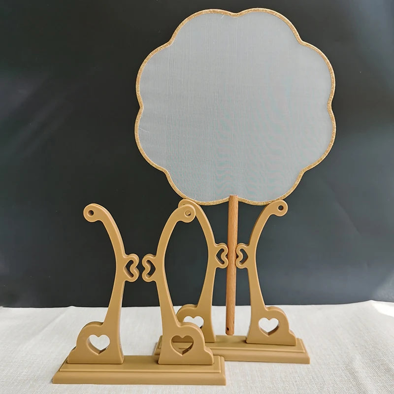 Support Bride Wedding Fan Base Stand Display Holder Circular Home Qme