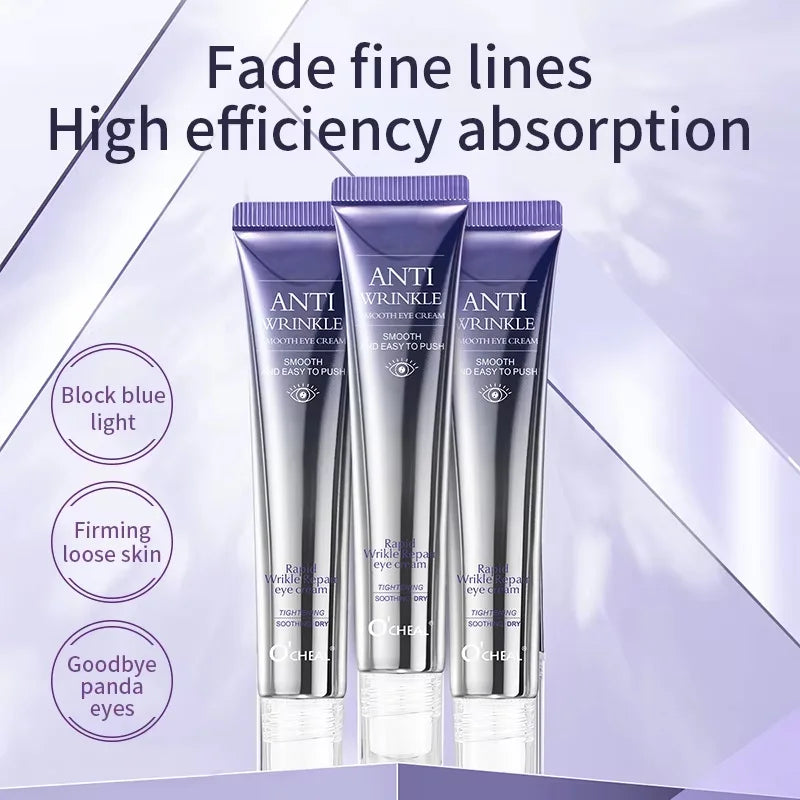 Anti Wrinkle Anti Dark Circle Eye Cream Roller Massager Moisturizing Eye Bags Anti Aging Hyaluronic Acid Eye Skin Care Products Qme