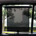 Car Side Window Sunshade, Retractable Car Roller Sunshade, UV and Sun Protection Sunshade Car Curtain, Car Travel Accessories Qme black