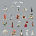 European Artist Character Sticker Pack, Fantasy Collage Supplies for Junk Journaling, DIY Crafts, Stationery Decoration Qme B
