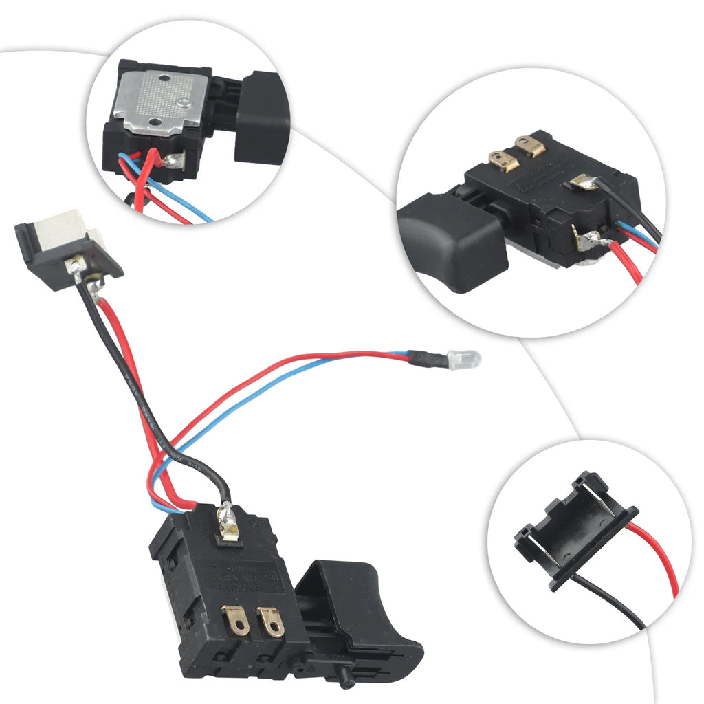 21V Replacement Electric Drill Dustproof Speed Control Trigger Switch For Cordless Power Tools Accessories Qme