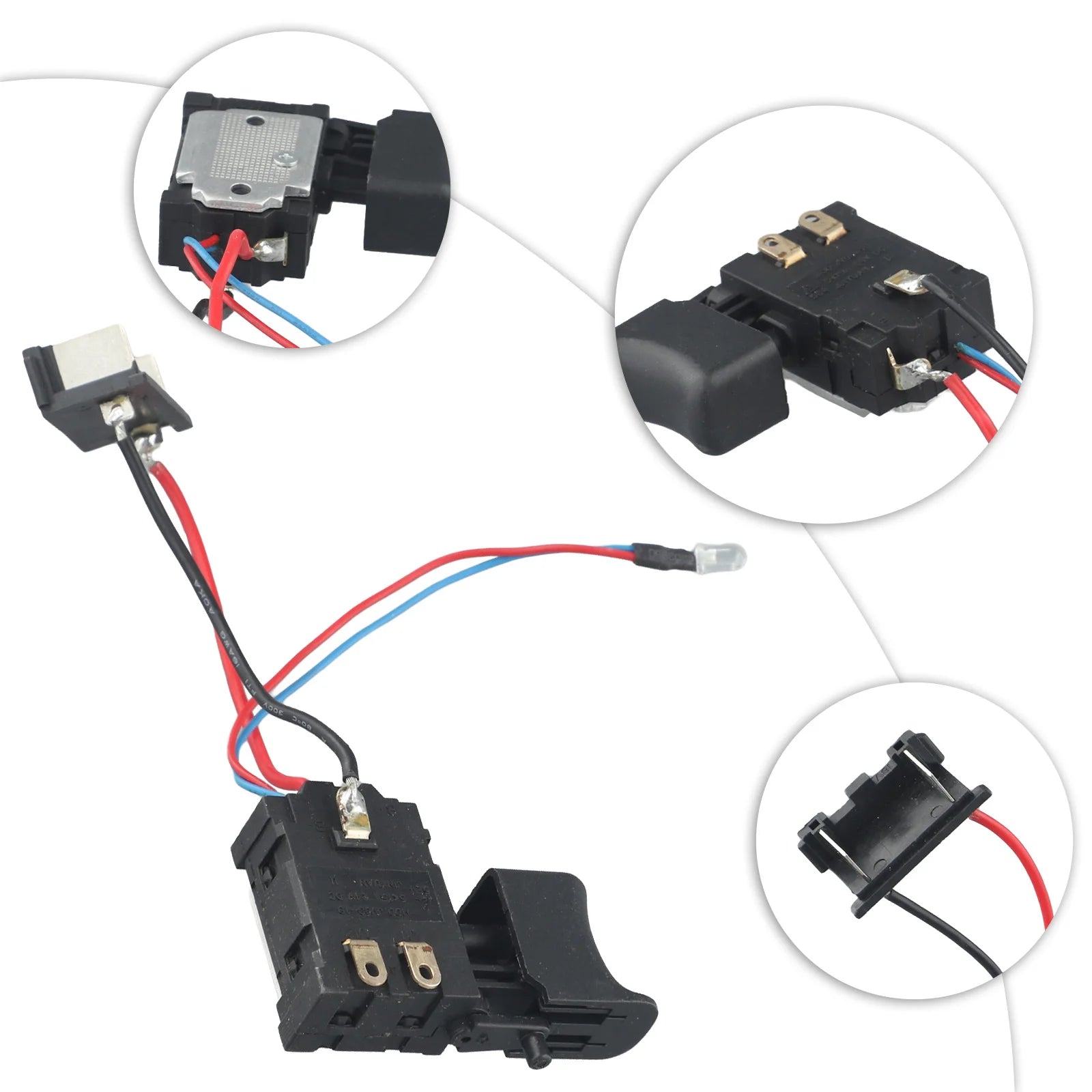 21V Replacement Electric Drill Dustproof Speed Control Trigger Switch For Cordless Power Tools Accessories Qme