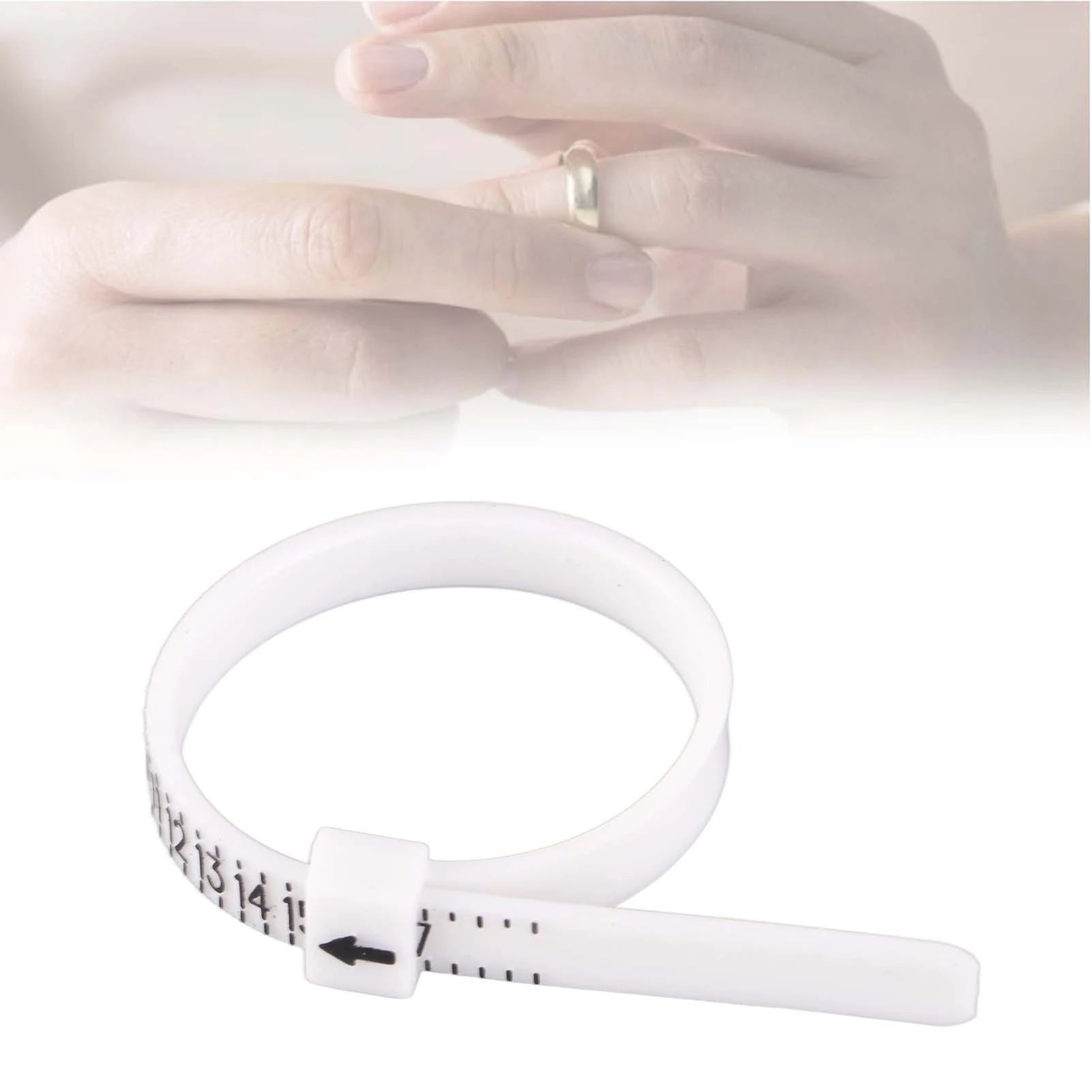 New US Sizer Measure Finger Gauge Scale Measure Tool Finger Stick Wedding Tester Finger Measure Tool Sizer Scale Qme