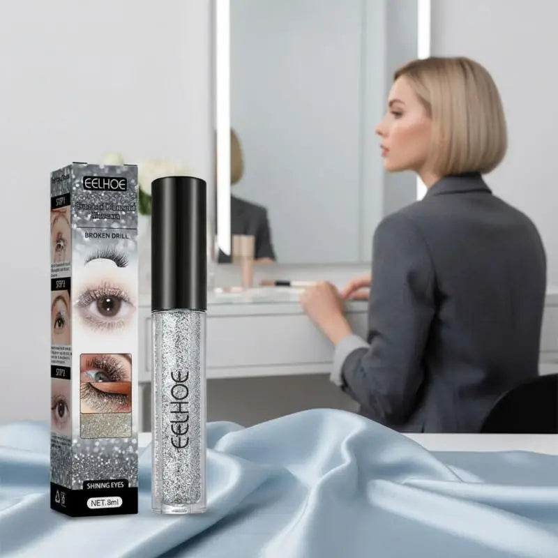 Mascara Waterproof Length Volumizing Long Lasting Sparkle Curl Qme