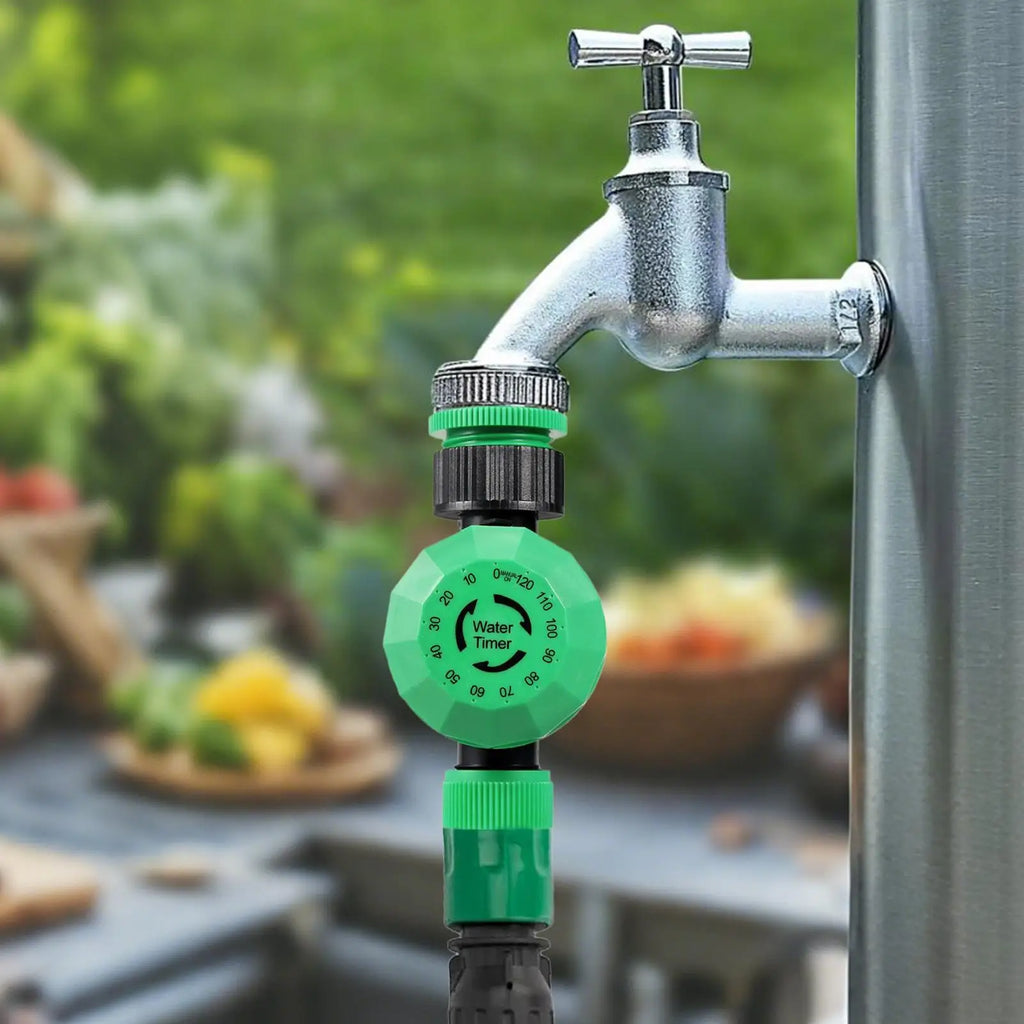 Water Timer Adjustable Two-Hour Sprinkler Controller Mechanical Hose Timer For Patio Lawn Yard Pool Outdoor Plant Flower Home Qme