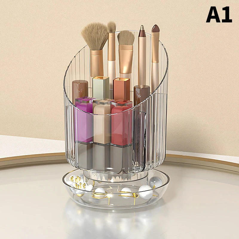 Lipstick Eyebrow Pencil Holder Eye Shadow Storage Box 360 Rotating Qme A1