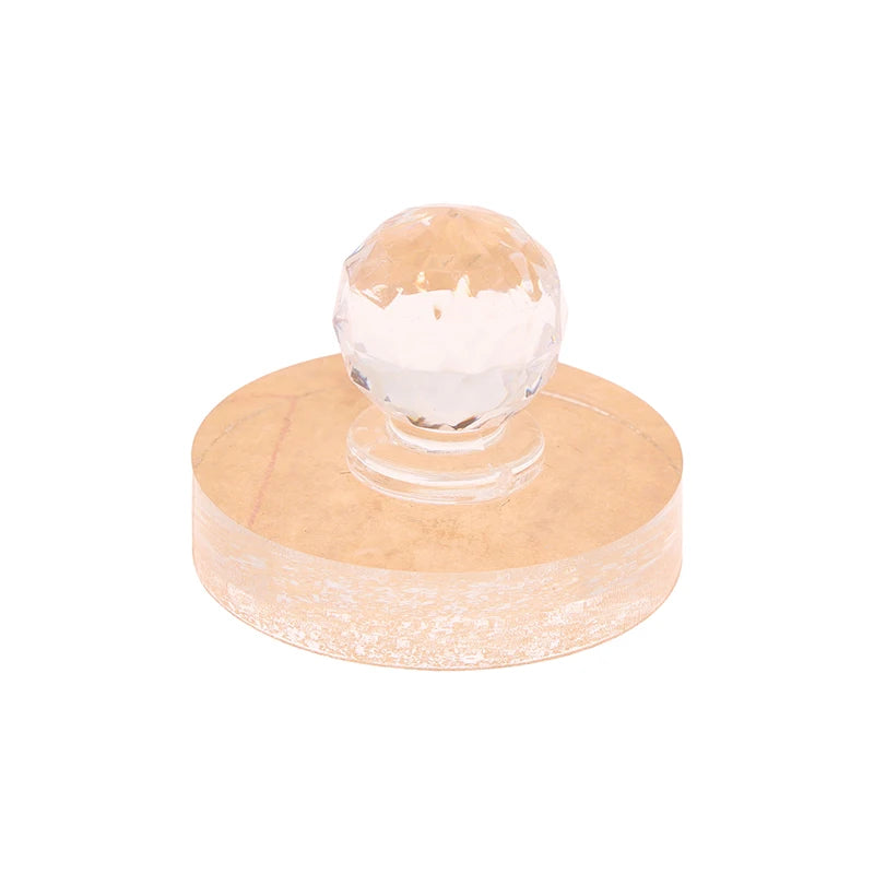 Square Perfume Cream Box Clear Plastic Container Aluminum Plate Qme stamp
