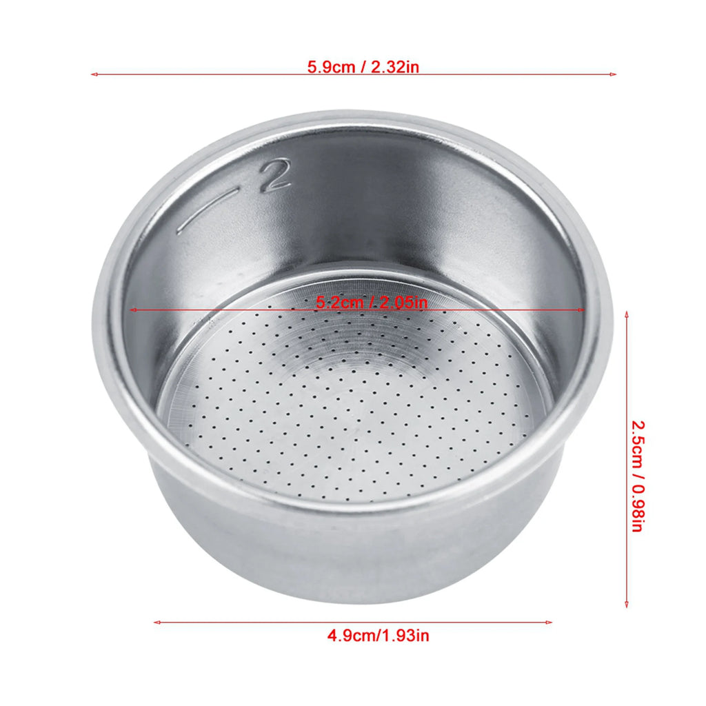 Coffee Filter Basket Stainless Steel Non Pressurized Portafilter Basket for Breville Single Wall Espresso Machine Parts Qme