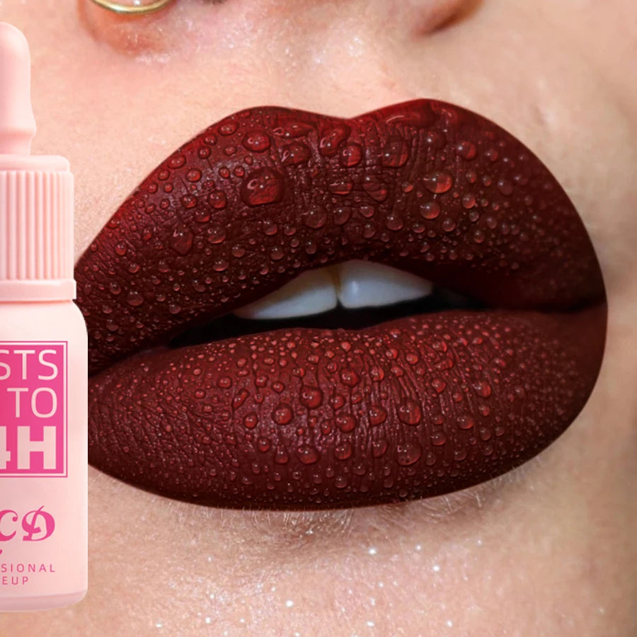 19-color Matte Lip Gloss Nude Liquid Lipstick Waterproof Long Lasting Qme