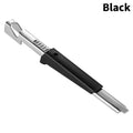 Adjustable Stainless Steel Jar Opener Lid Gripper Bottle Weak Hands Qme Black