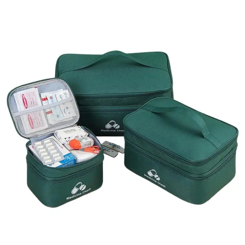 First Aid Home Travel Double Layer Classification Storage Drug Qme