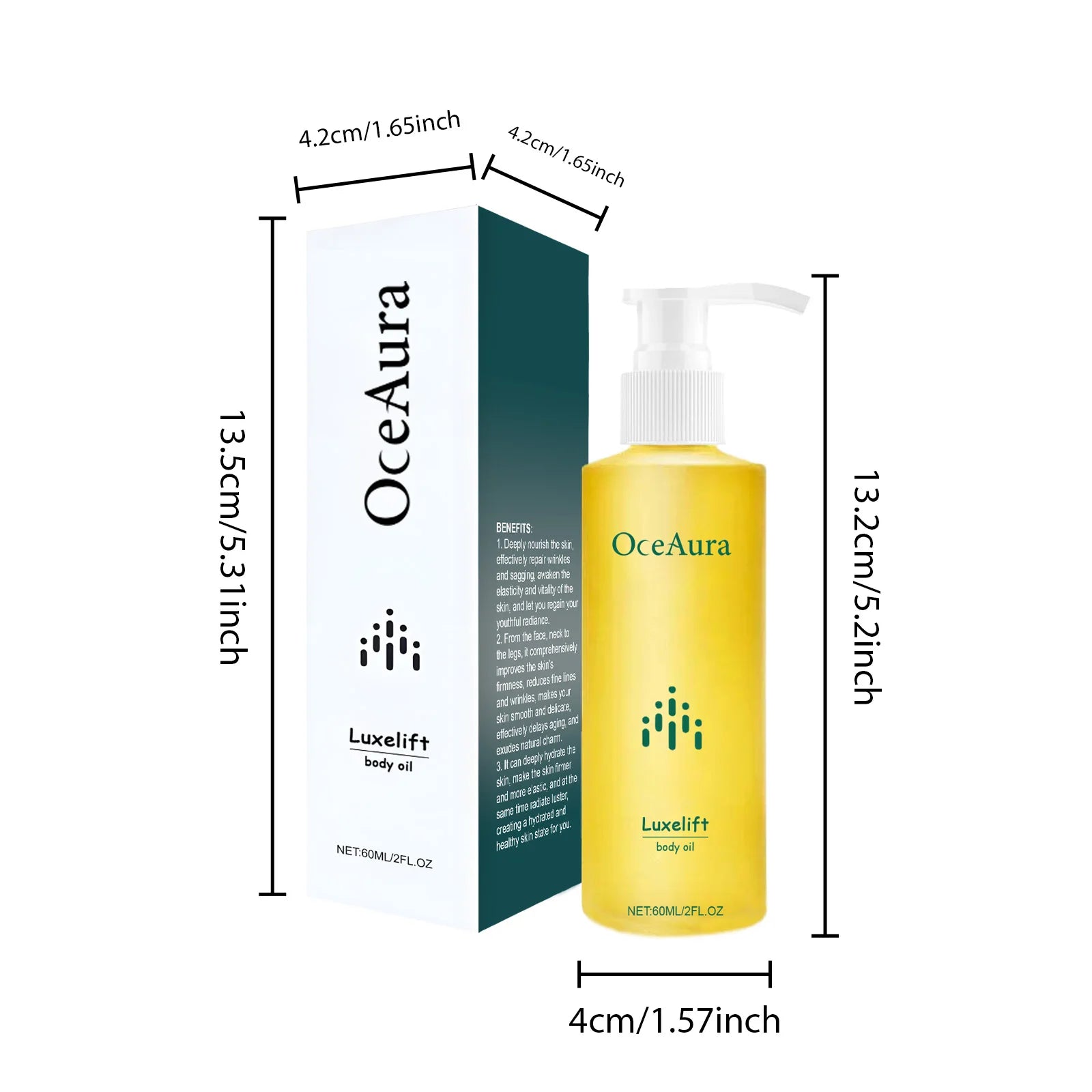 Body Firming Oil Moisturizing Lifting Improve Dry Rough Dullness Smooth Nourishing Brightening Tightening Massage Body Care Oil Qme 60ml Boxed